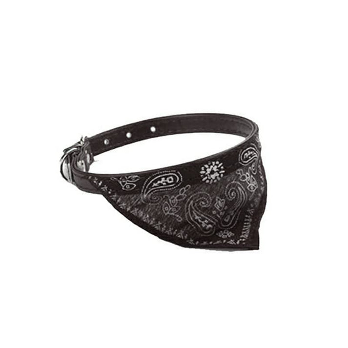 Hornsey Castle Pets Dog & Cat Bandana Collar – Stylish, Comfortable, and Lightweight Neckerchief for Small Pets – Black.